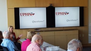 Rotarians learned a lot about what UPHP does in the community.