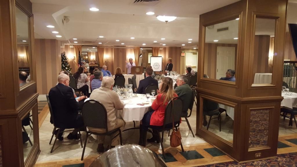 Members of the Marquette West Rotary Club enjoyed hearing from Cancer Care of Marquette County.